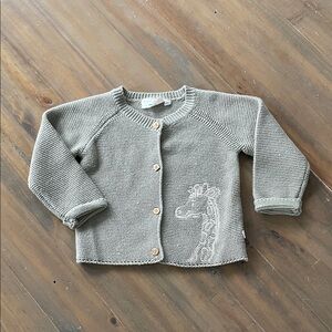 Petite Maison Olive Green Knit Cardigan